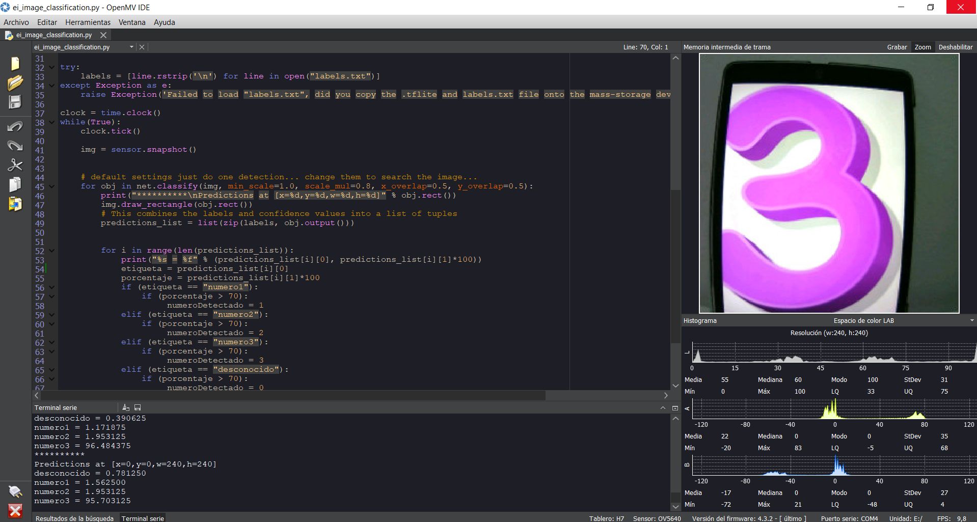 Machine Learning con OpenVM Cam H7 Plus y Edge Impulse – Mecatrónica Lab